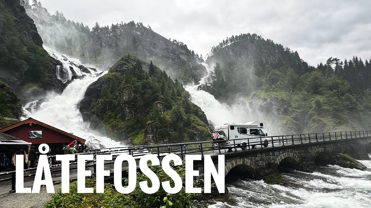 Latefossen, Espelandsfossen, Tvindefossen Waterfalls Norway  🇳🇴 8EP