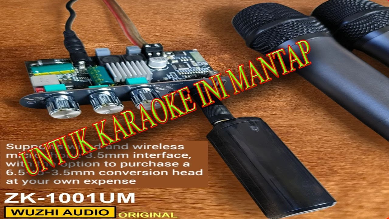 ZK-1001UM 100W Mono Bluetooth Audio Power Amplifier Module w/ Microphone Reverb
