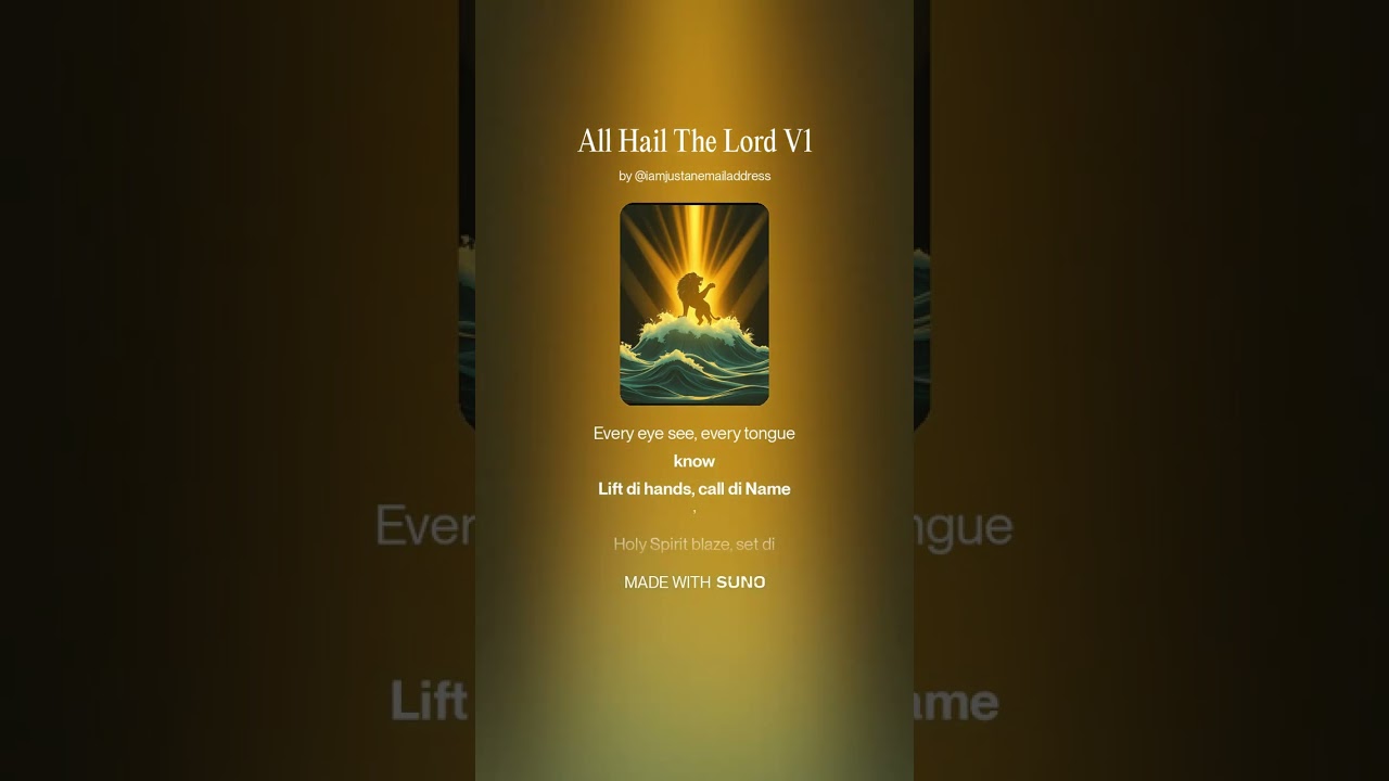 All Hail The Lord V1