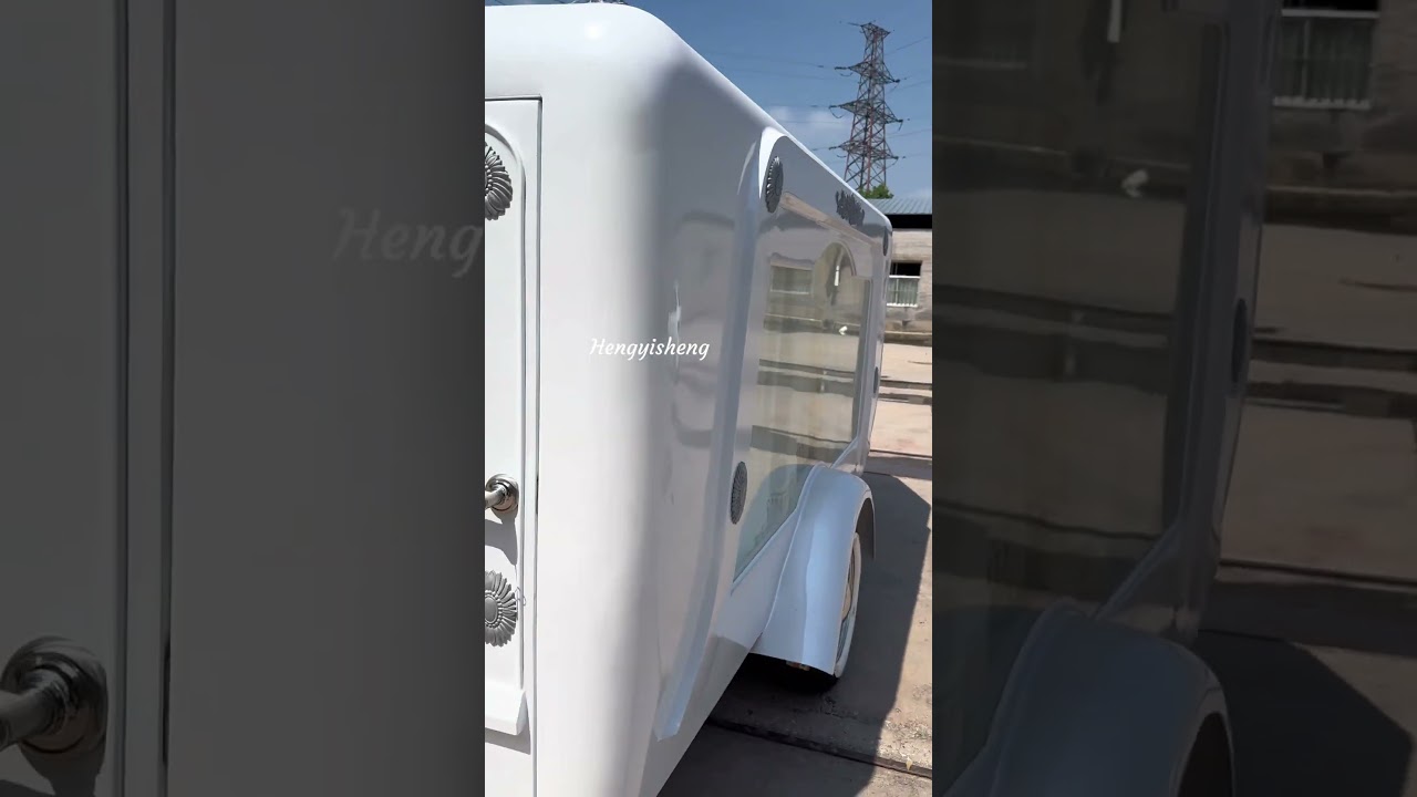 Elegant motorcycle hearse is ready to ship #chariot #hearse funeralcar