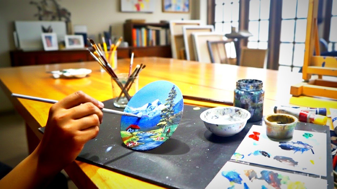 Mini Scrap wood #paintingtechniques #hadimbaartstudio 