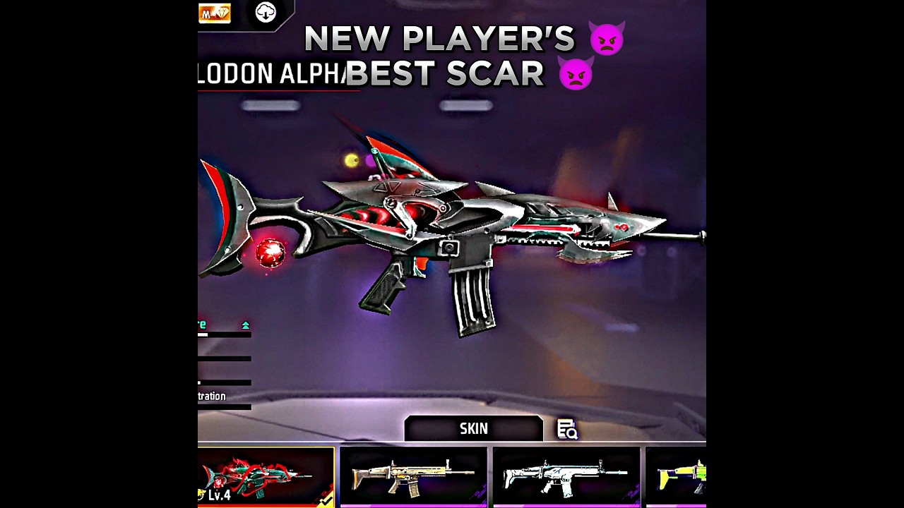 Evo Scar vs Old Scar: Who Wins? Best Free Fire Gun #shorts