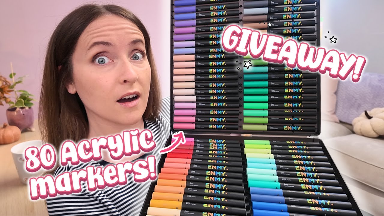 ENMY Acrylic Markers Review + New Characters + Giveaway!