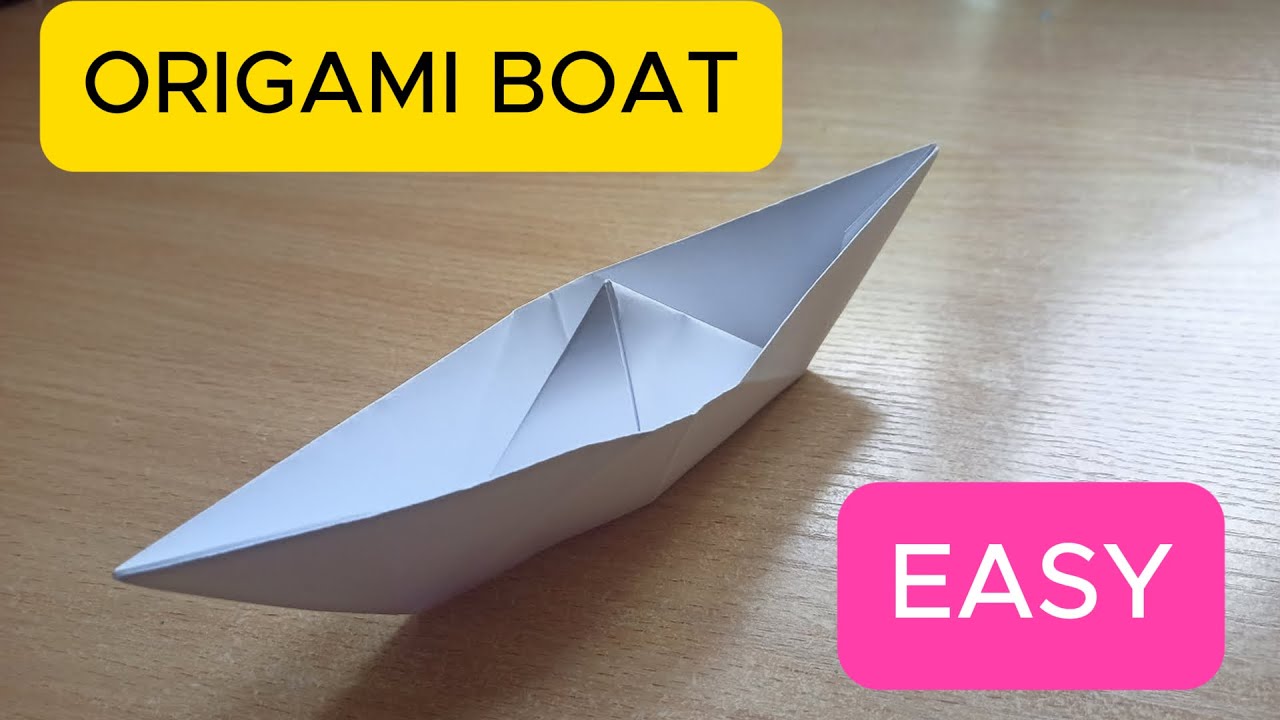 How to make Paper Boat ⛵️- EASY Origami