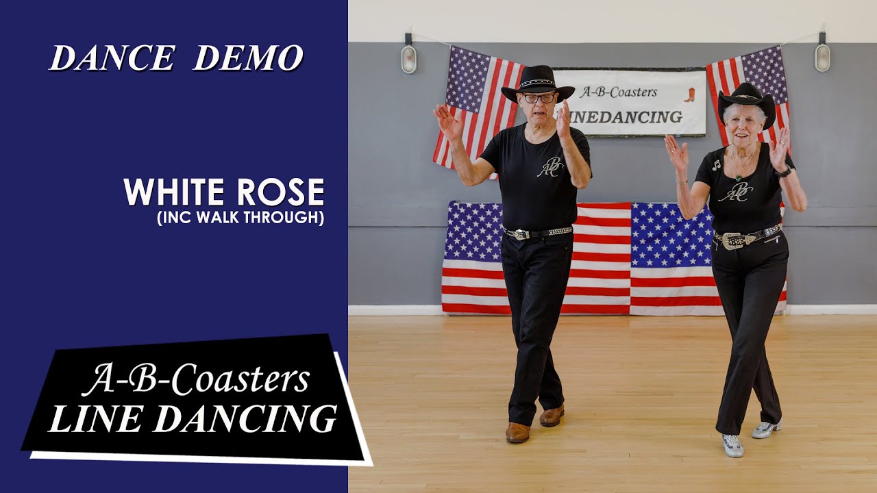 WHITE ROSE - Line Dance Demo & Walk Through