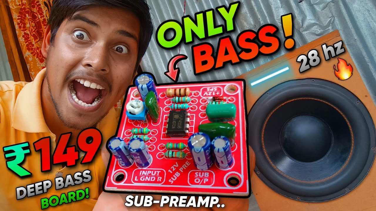 Bass Ka Baap! Ultimate 30hz Deep Bass Sub Pre Amplifier Testing & Review Full Details.. | 4558 IC