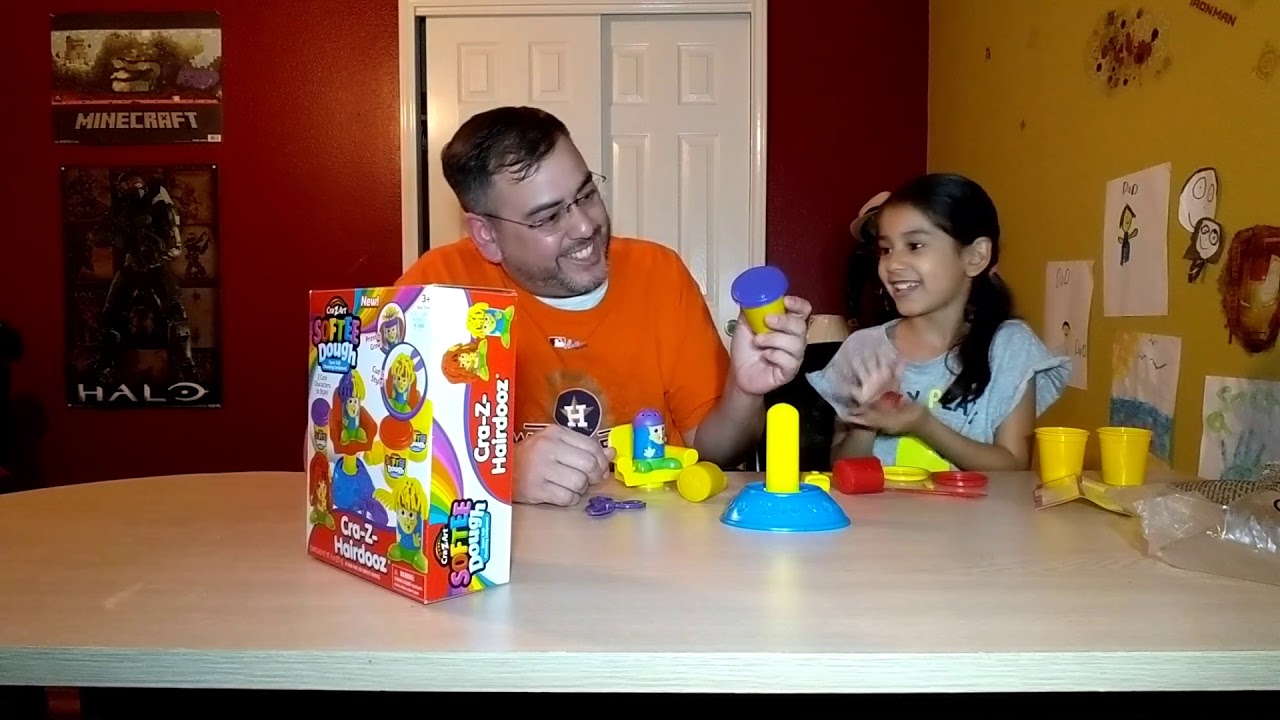 Cra-Z-Art Softee Dough Cra-Z Hairdooz Review. Our first unboxing!!!!