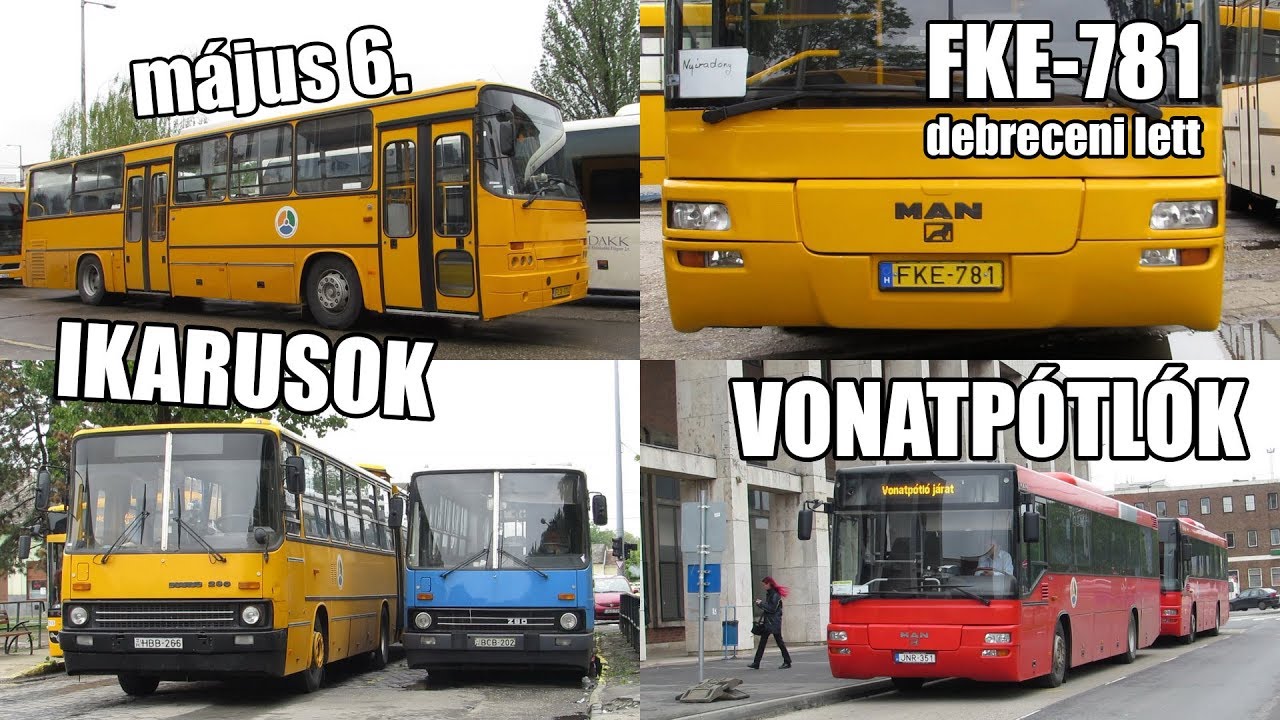 Buszok hétfőn Debrecenben; vonatpótló buszok