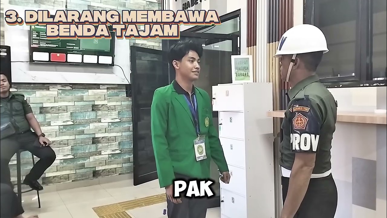 Tata Tertib di Ruang Sidang Pengadilan Militer I-04 Palembang