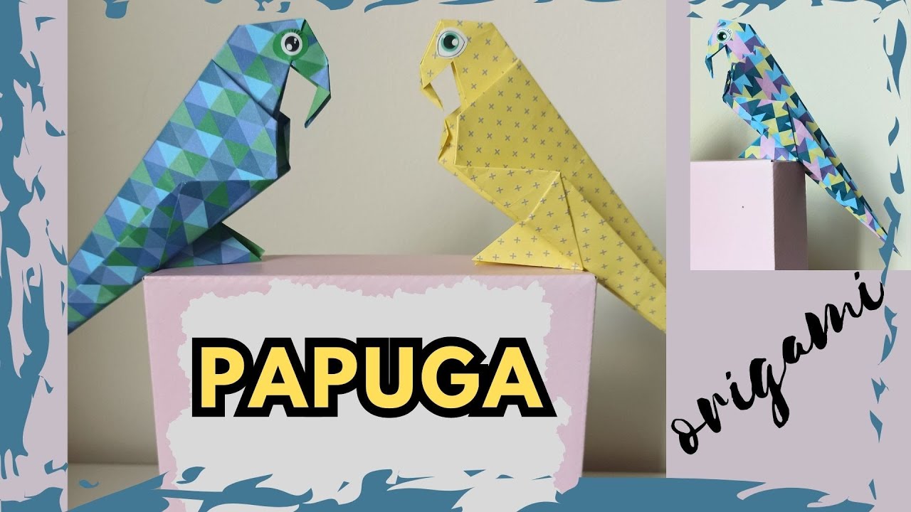 Papużka #origami papuga