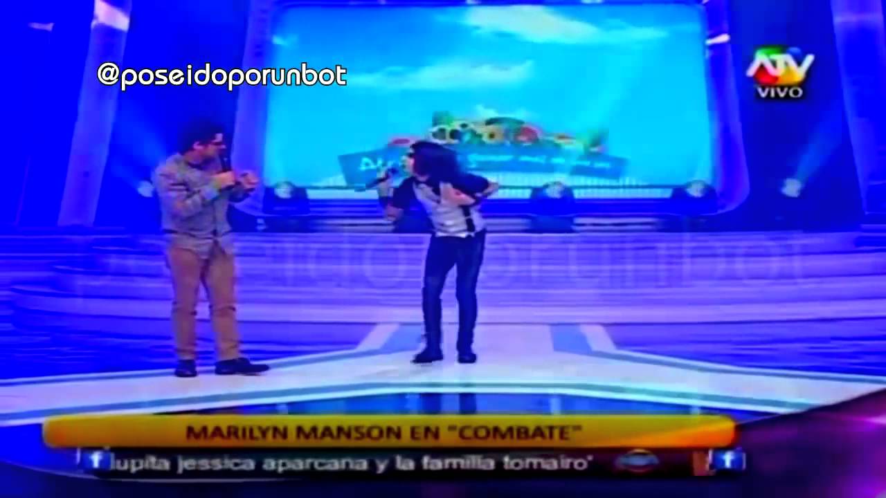 COMBATE  Nicolas Maiques Imita a Marilyn Manson 22 10 13