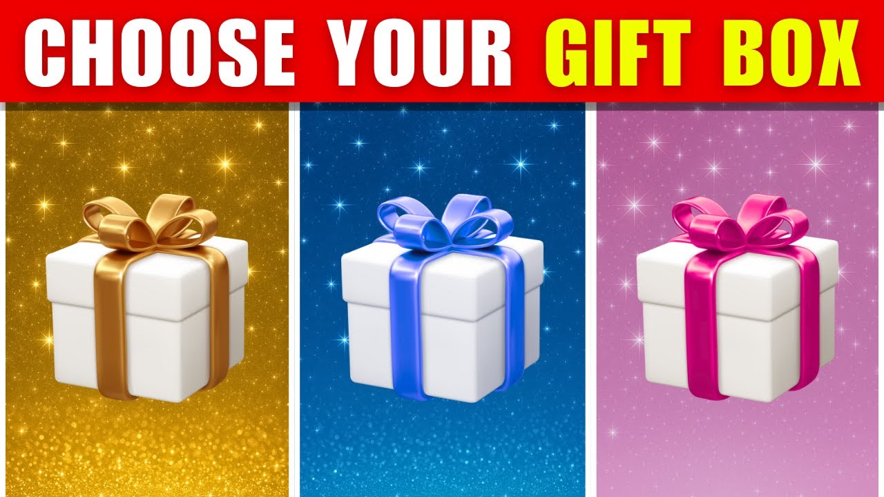 Выбери свой подарочный набор 🎁 Золотой, синий или розовый? 🌈 Забавная игра-викторина с сюрпризами...