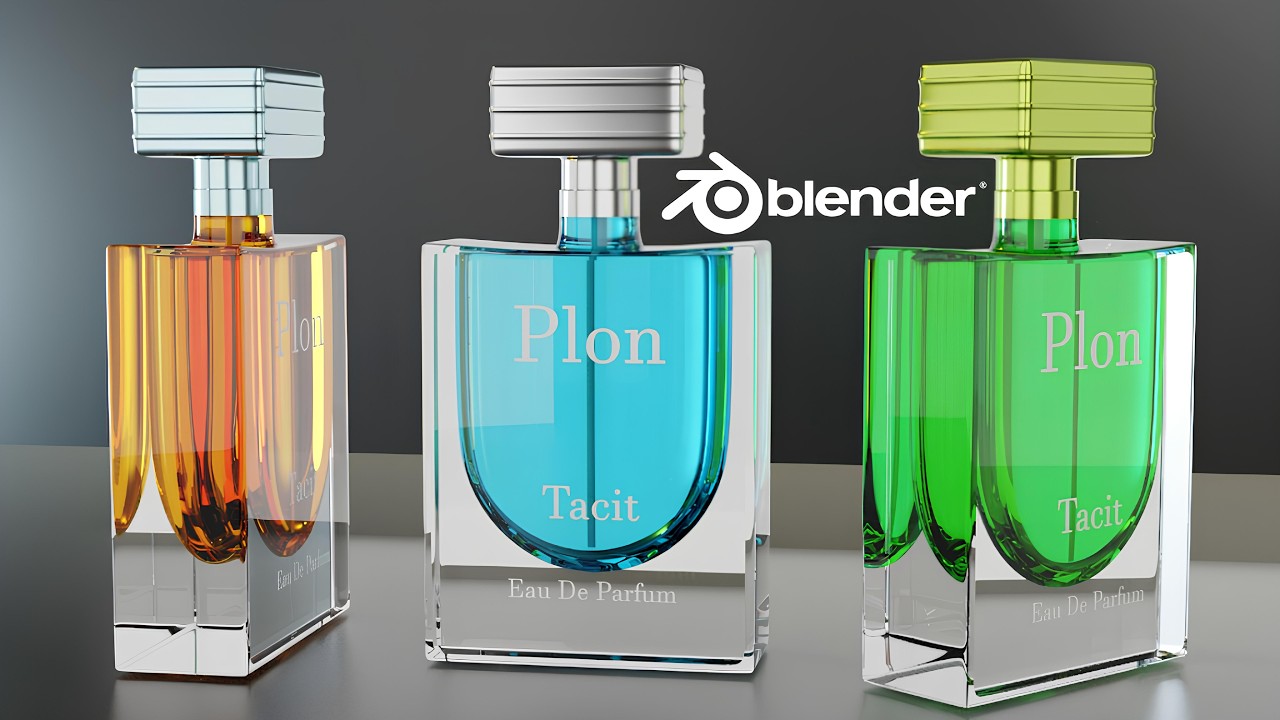 Как создать реалистичный флакон духов в Blender | Полное руководство | Моделирование продукта в B...