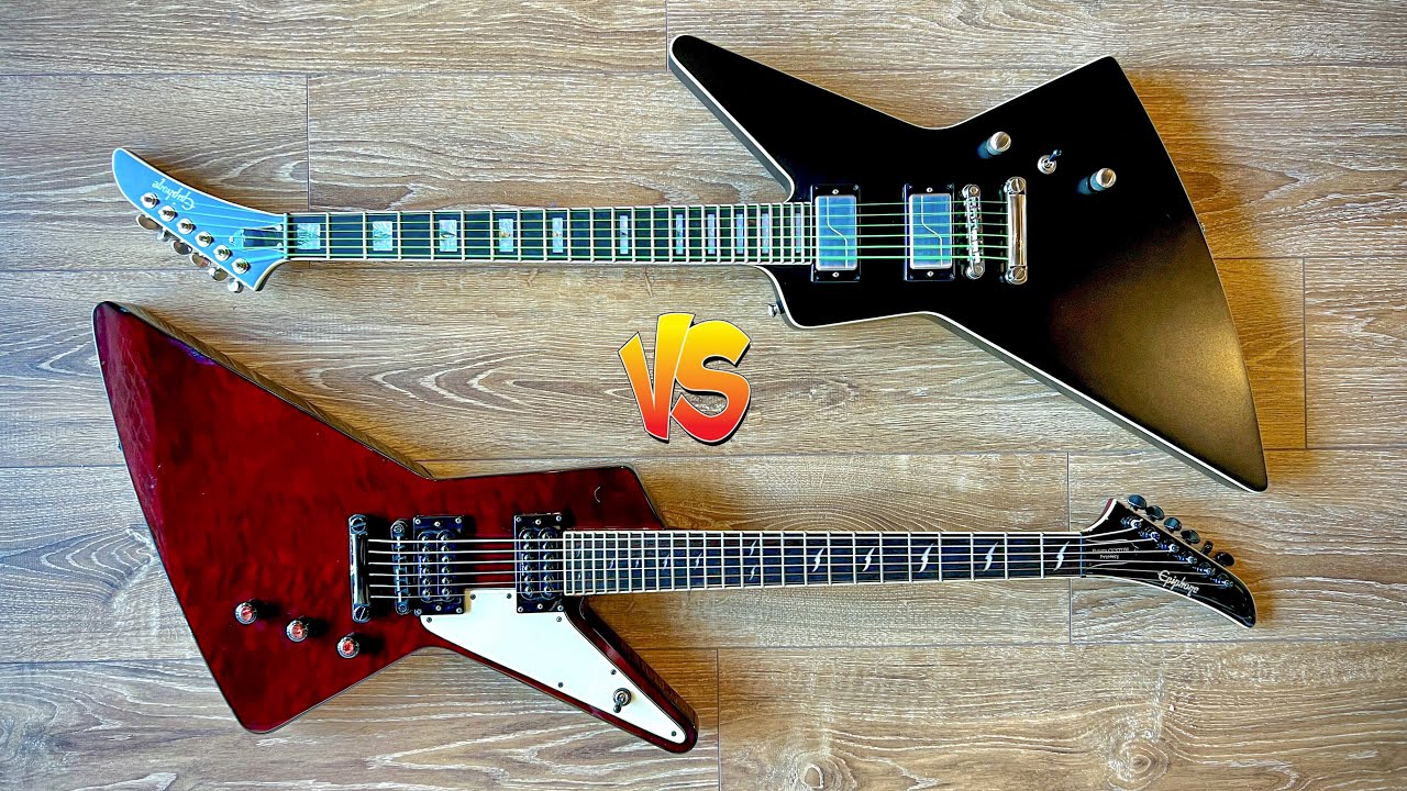 Comparing the Epiphone Prophecy Futura EX Black Cherry and Extura Black Aged Gloss