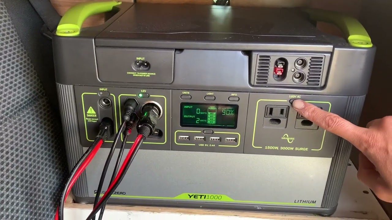 Goal Zero Yeti Portable Power Station, Yeti 1000X, Rechargeable Solar Generator for Camping, Travel