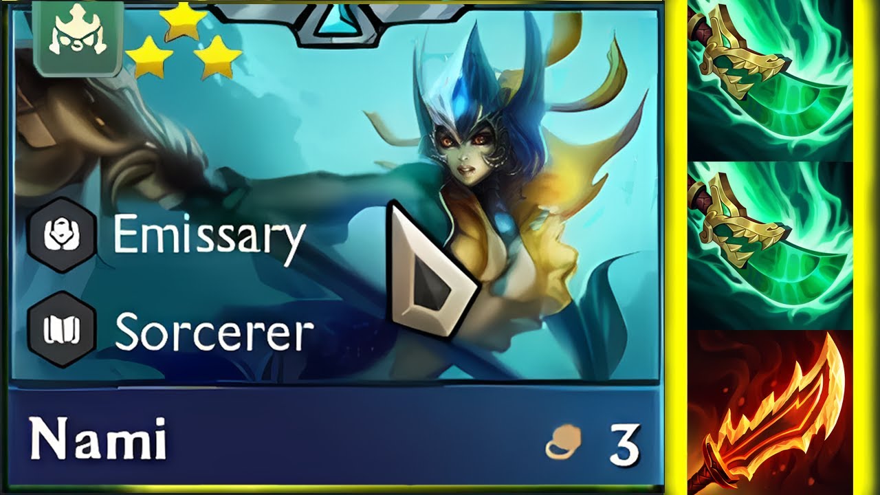 Toxic Build Nami ⭐⭐⭐ 3 Star | TFT SET 13 Re-Game