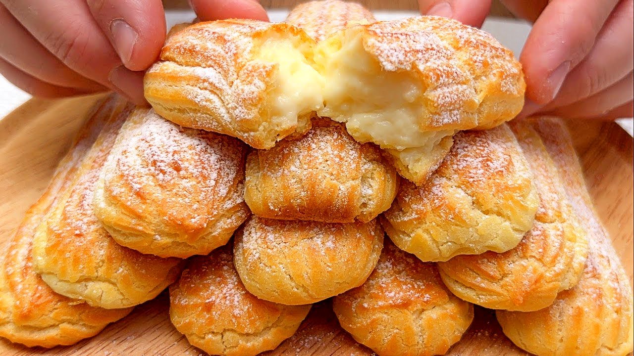 Домашние эклеры по новому рецепту за 15 минут, которые тают во рту! Вкусный!
