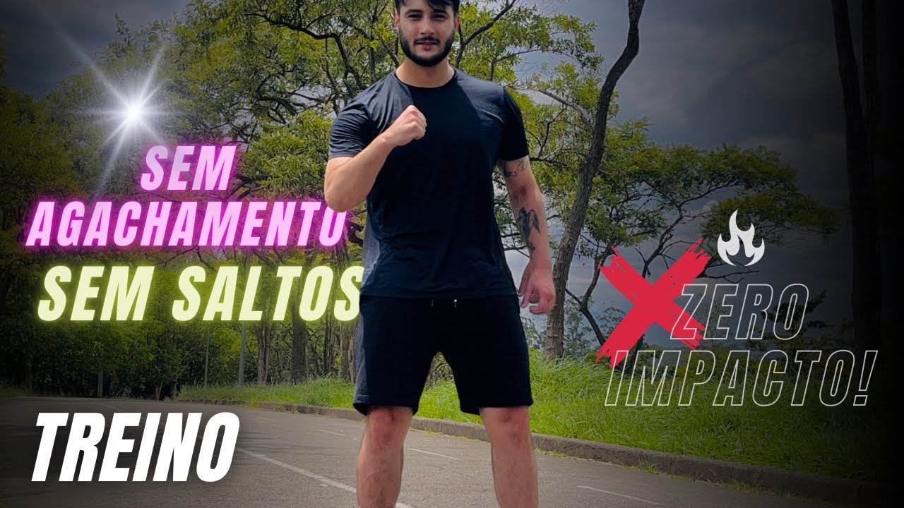 Treino SEM DORES no JOELHO para INICIANTES | SEM AGACHAMENTO | SEM SALTOS | QUEIMA MUITA GORDURA