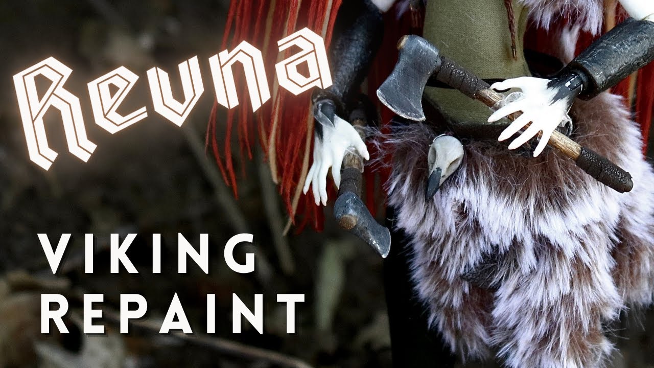 ⚔️ Viking Collab w/ Krystals Fantasy | MONSTER HIGH Doll Repaint ⚔️
