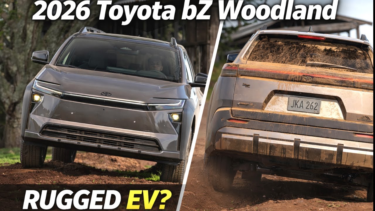 Представлен Toyota bZ Woodland 2026 года — внедорожный электромобиль с запасом хода 260 миль, кот...