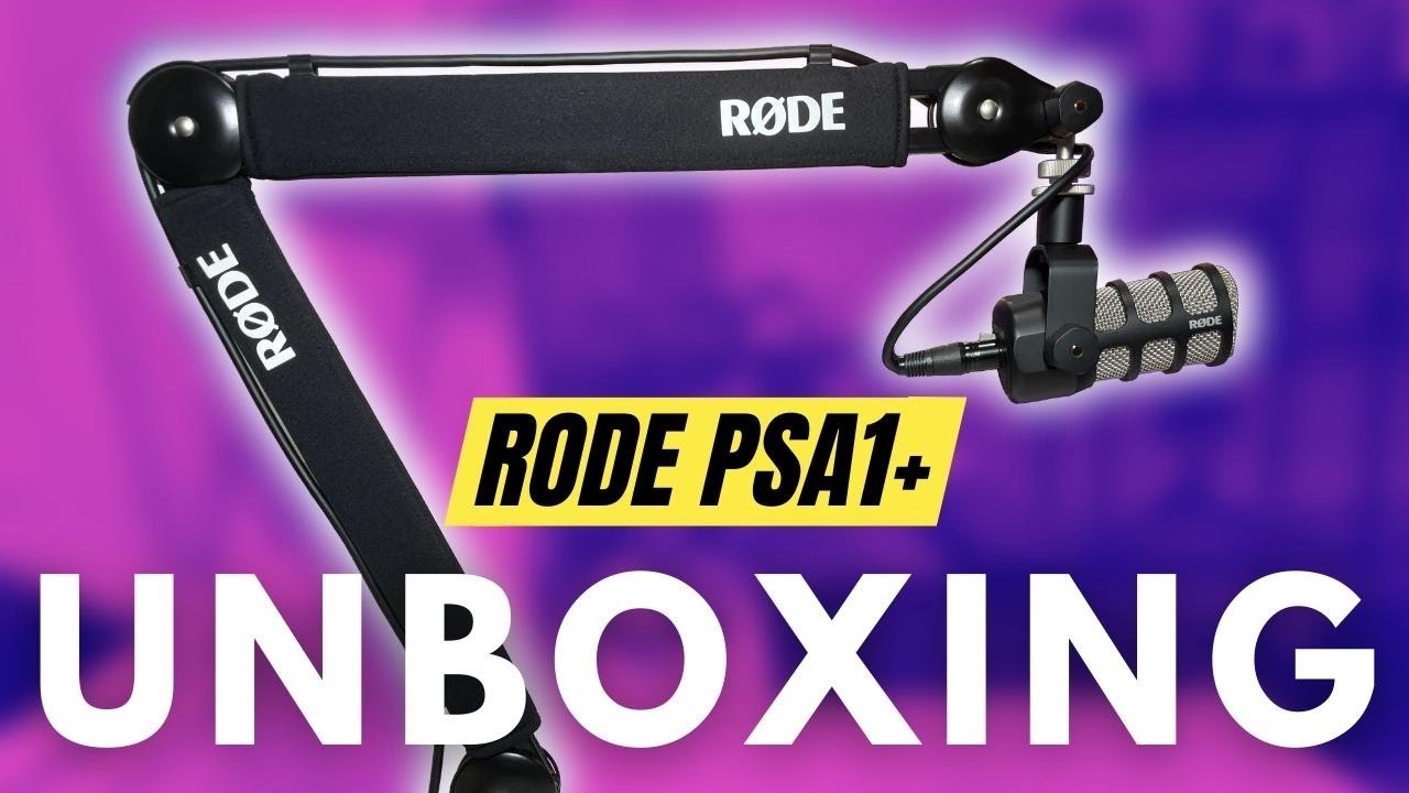 RODE PSA1+ Boom Arm Unboxing & Quick Review