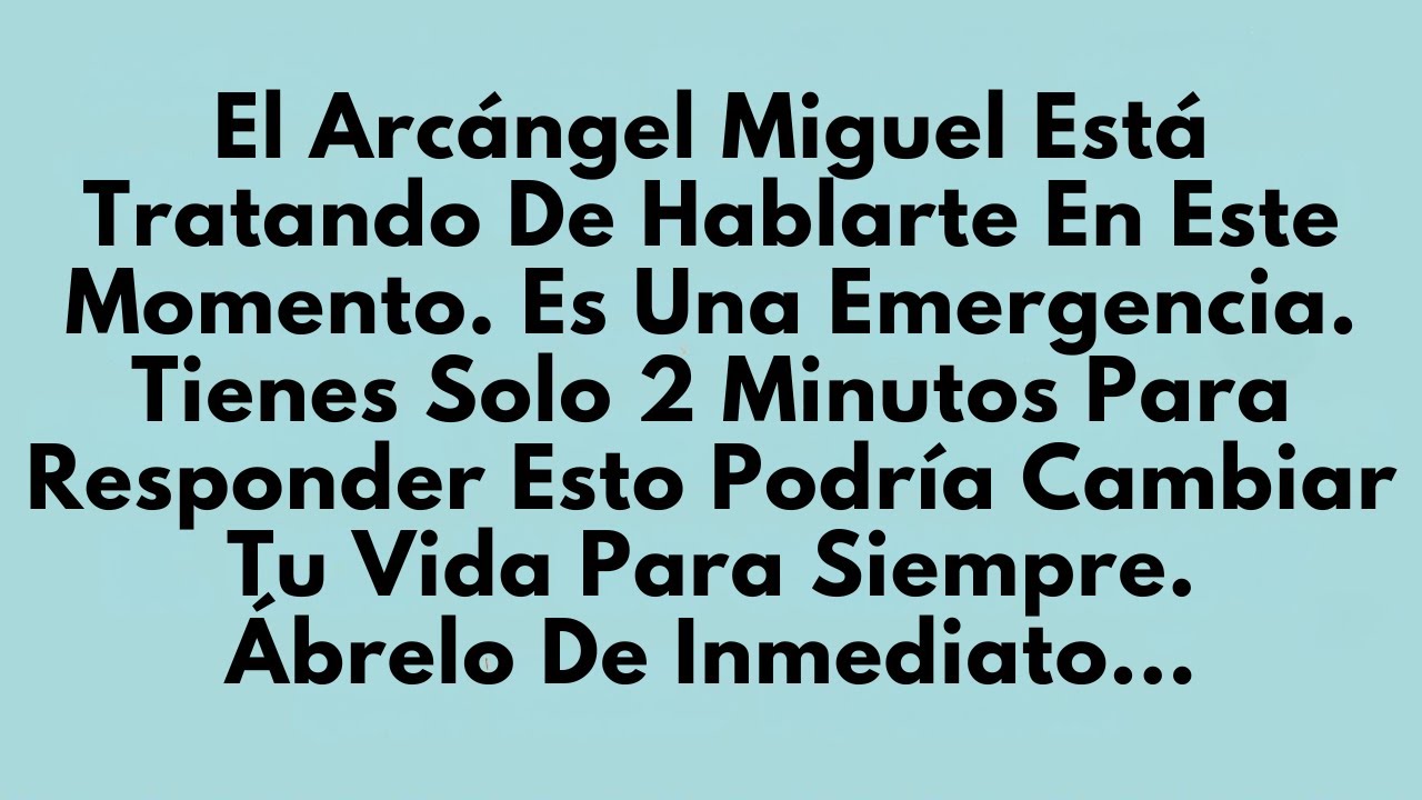 ️ ️ EL ARCÁNGEL MIGUEL ESTÁ TRATANDO DE.... ✝️ MENSAJE DE DIOS🕊️ DIOS DICE #Jesús