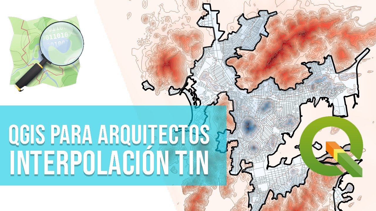 QGis para arquitectos | Interpolación TIN (Red irregular de triángulos)