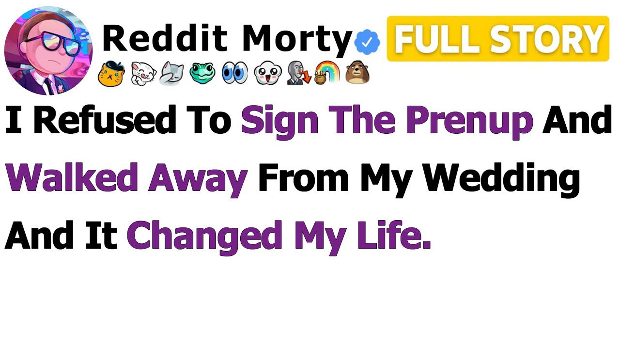 [FULL STORY] I Refused To Sign The Prenup And Walked Away From My Wedding And It Changed My Life…