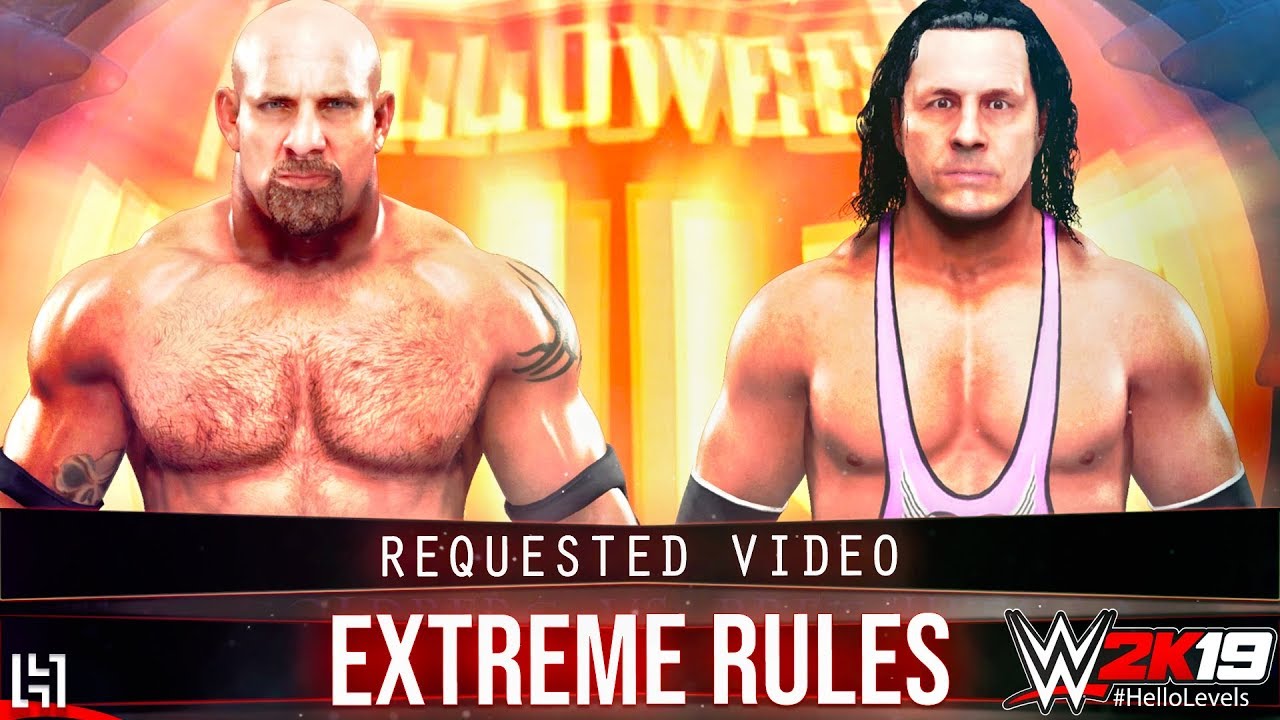 WWE 2K19 Goldberg vs Bret Hart EXTREME RULES Match | WWE 2K19 Gameplay