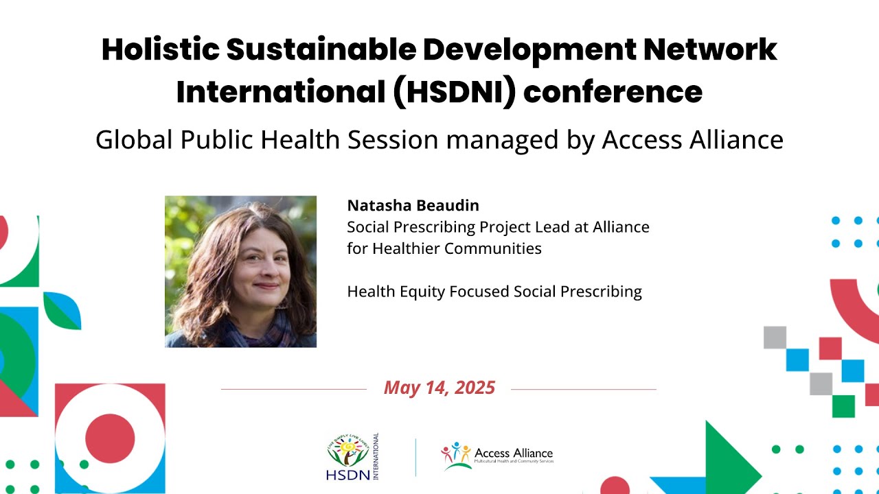 Natasha Beaudin - Social Prescribing keynote at the 2025 Access Alliance research event