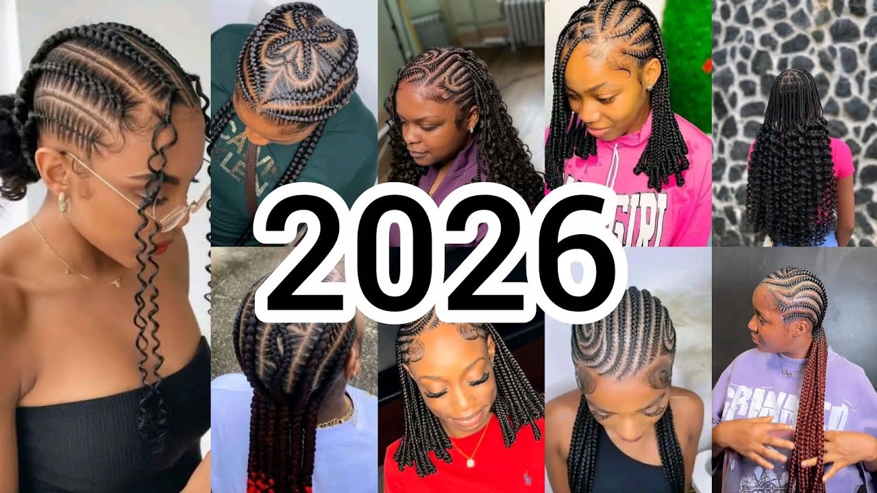CUTE LATEST CORNROW BRAIDS HAIRSTYLES/GHANA WEAVING HAIRSTYLES/ STITCH BRAIDS HAIRSTYLES #viral