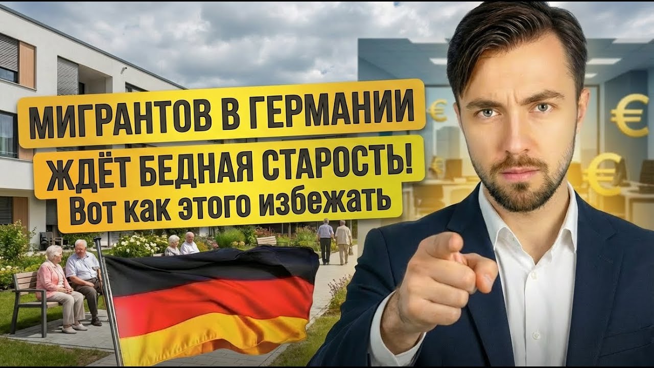 МИГРАНТОВ В ГЕРМАНИИ ЖДЁТ БЕДНАЯ СТАРОСТЬ! Вот как этого избежать