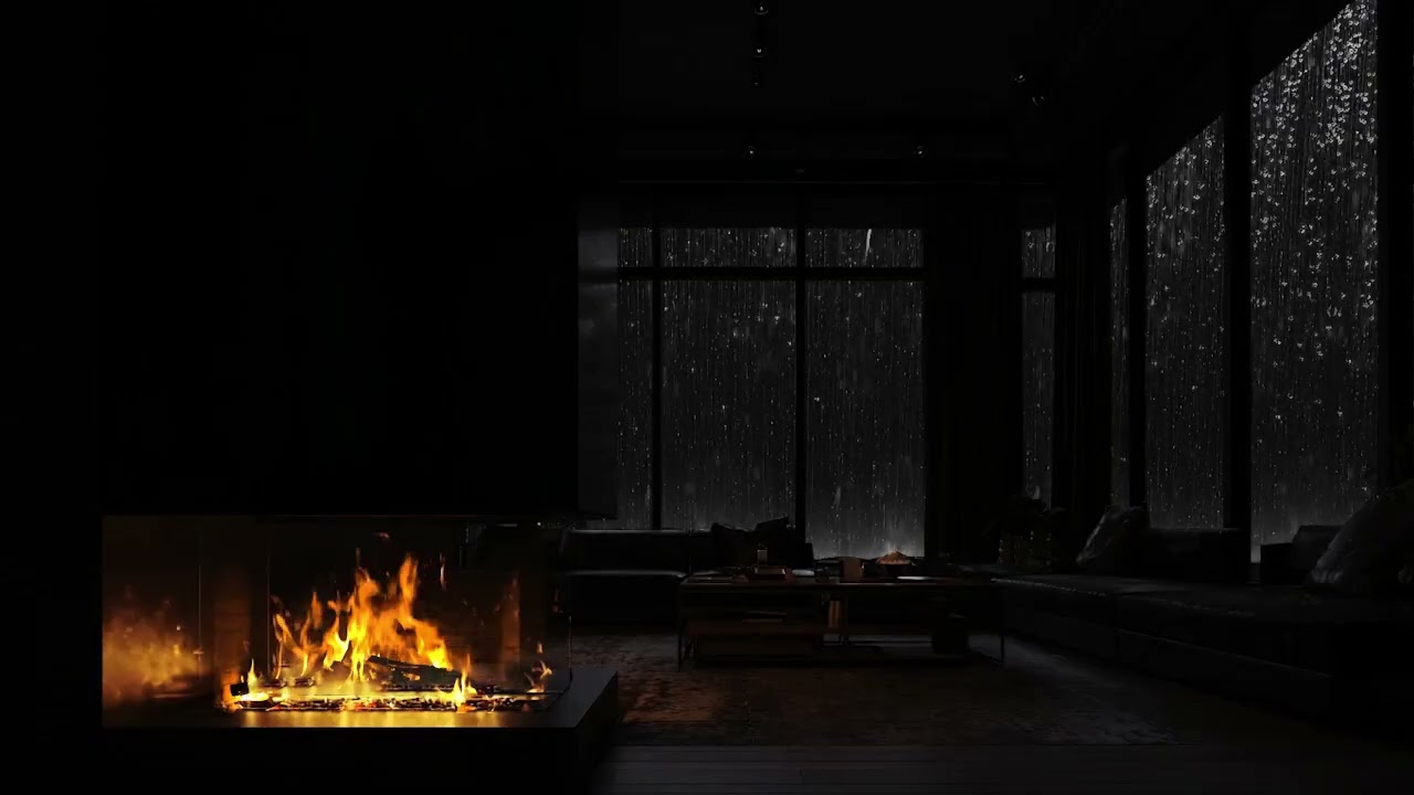 Cozy Wooden Attic While Raining 🌧️ Calming Rain Sounds for Sleep & Meditation