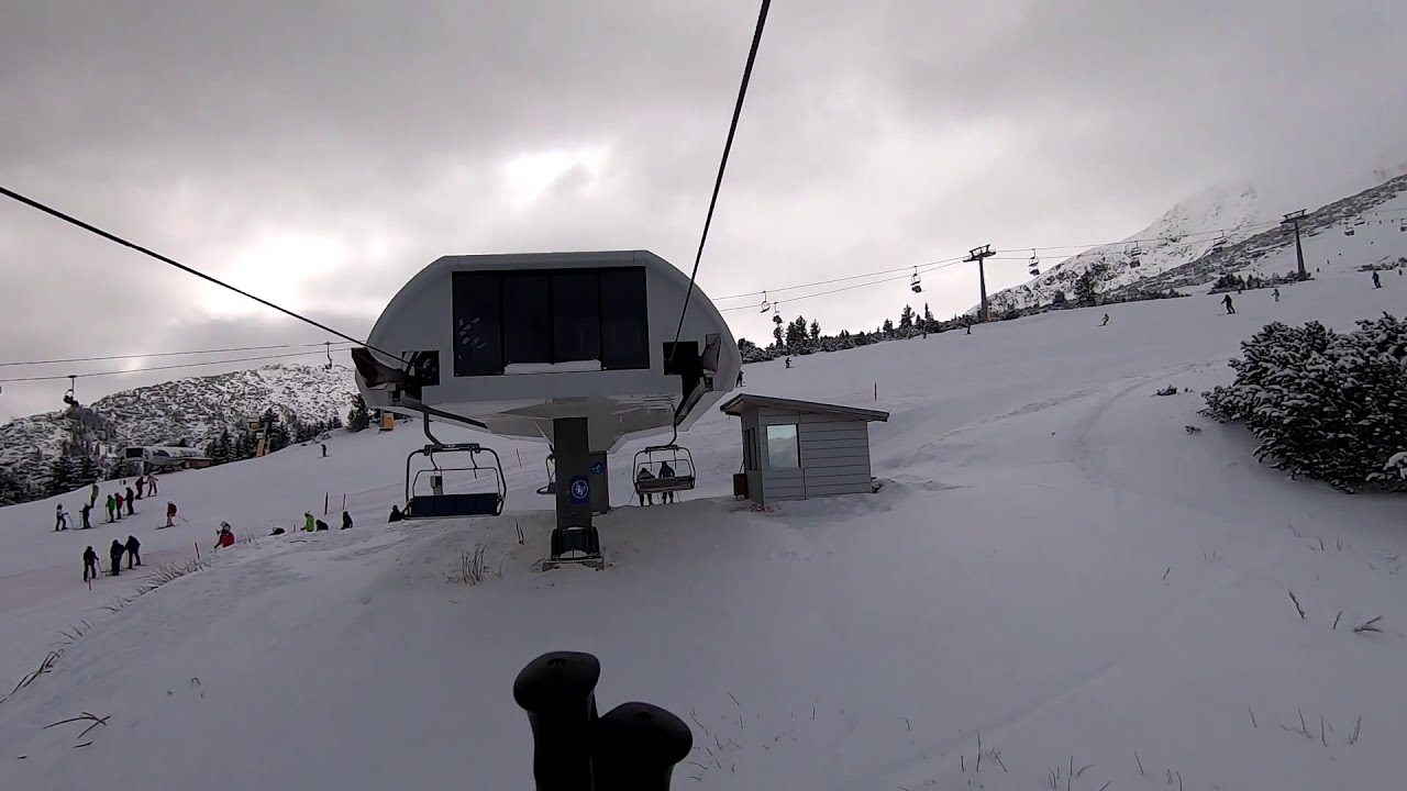 Bulgaria Bansko ski Shiligarnik chairlift normal speed video