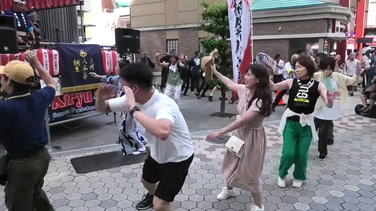 桐生八木節まつりin浅草２　2024年7月21日　東京都台東区　浅草六区