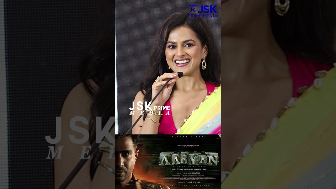 Shraddha Srinath Speech | Vishnu Vishal | Q&A | Aaryan Movie | Pre Release Event | JSK