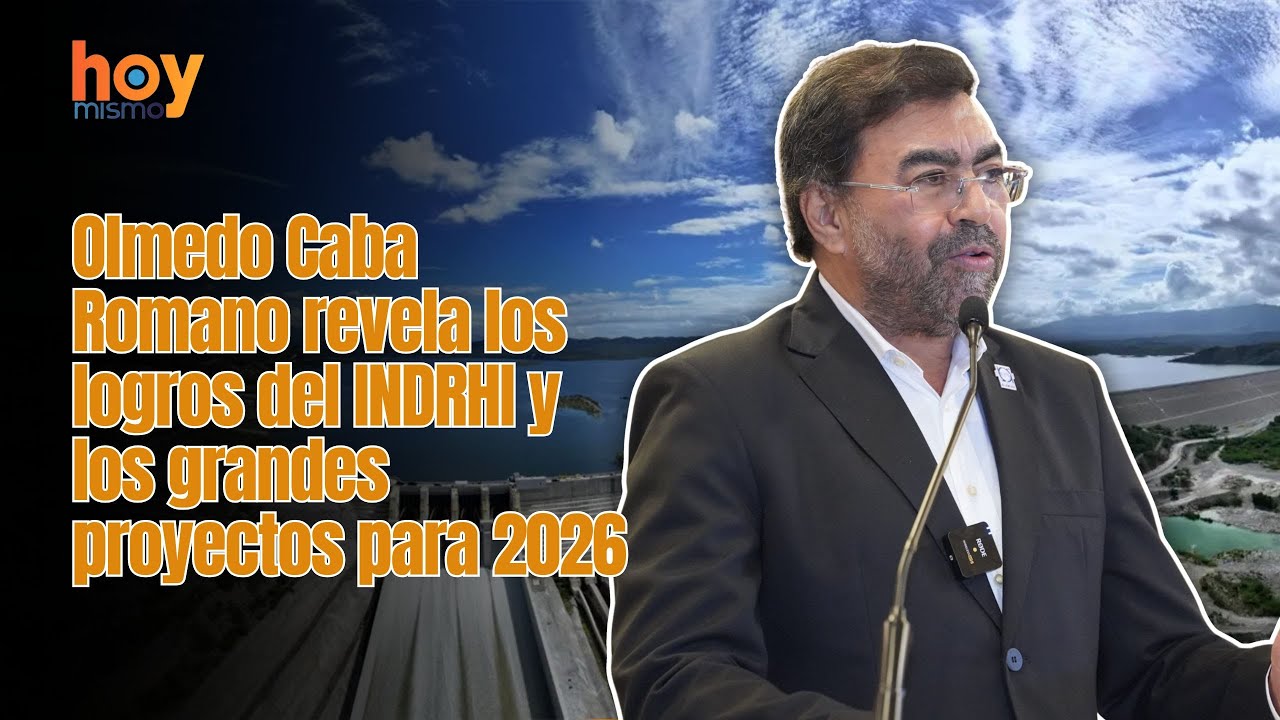 Olmedo Caba Romano revela los logros del INDRHI y los grandes proyectos para 2026.