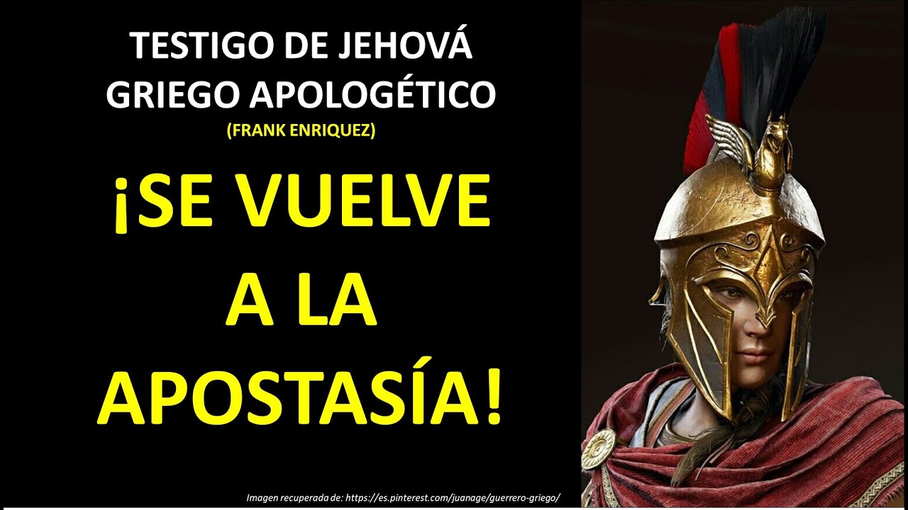 TESTIGO DE JEHOVÁ FRANK ENRIQUEZ...  ¡SE VUEVLE A LA APOSTASÍA EN CONTRA DEL CUERPO GOBERNANTE!