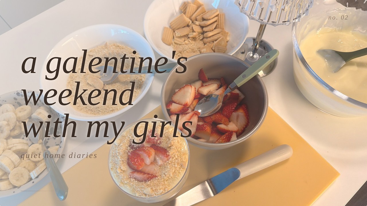 A Galentine's weekend with my girls | tea time, frozen falls & cooking at home | quiet home diaries