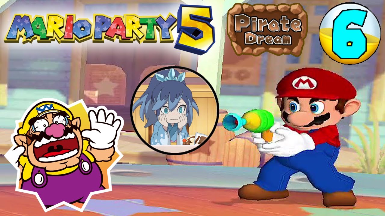 Mario Party 5 - Mario VS Luigi VS Yoshi VS Wario - Pirate Dream (20 Turns, Hard Difficulty)