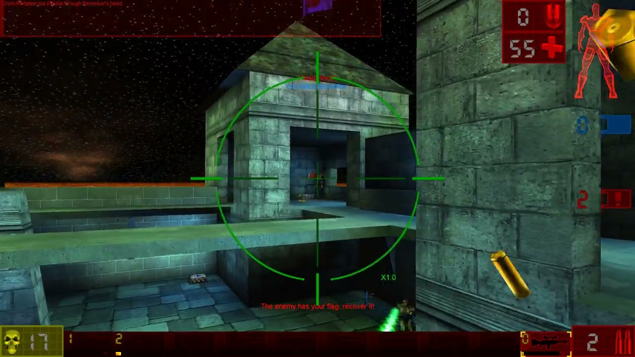 Unreal Tournament. Capture The Flag,  Map - Lava Giant. #ut99