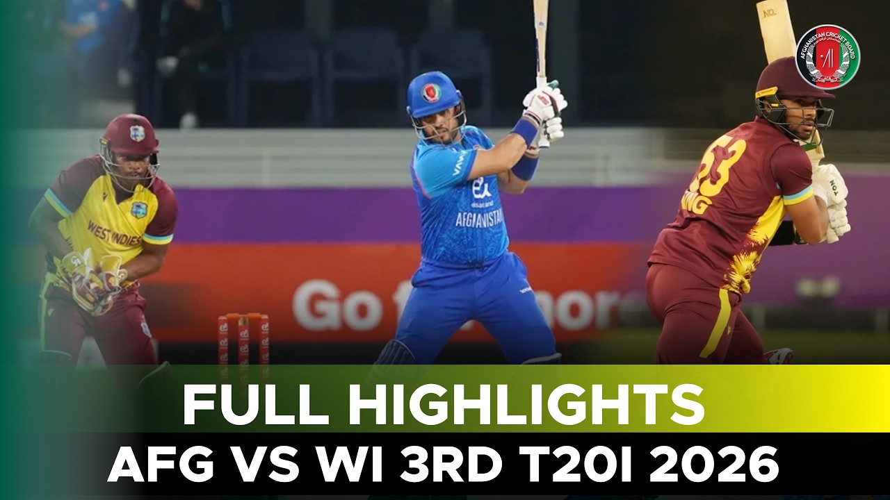 Full Match Highlights | Afghanistan vs West Indies | 3rd T20I 2026 | 321T