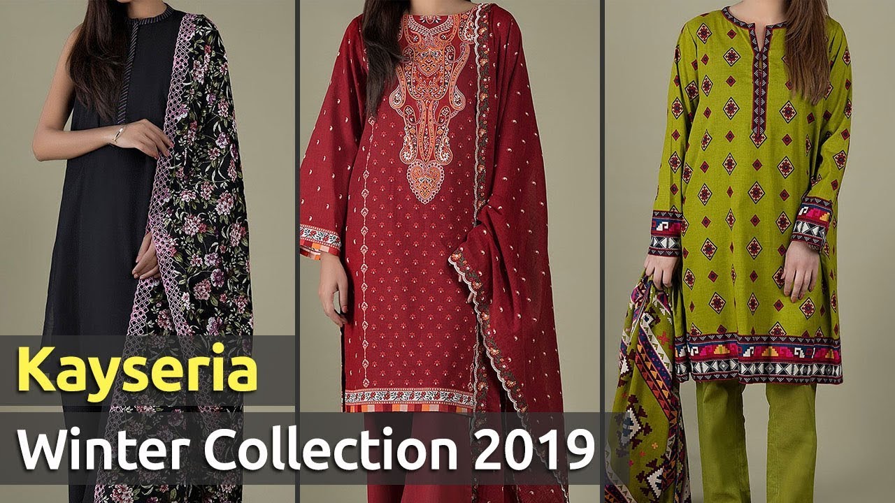 Latest Collection of KAYSERIA Winter Dresses 2019 | Pakistani Winter Suits Designs