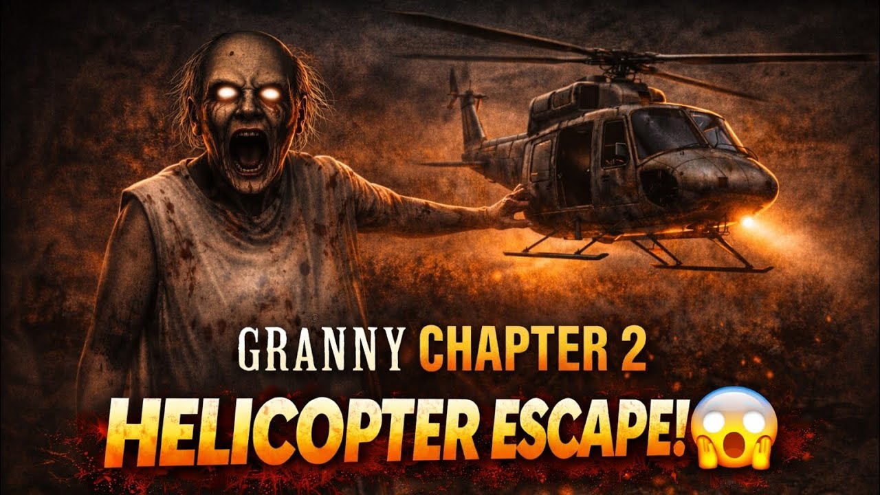 😨 Helicopter Mil Gaya! Par Escape Hua Kya? | Granny Chapter 2#horrorgame 