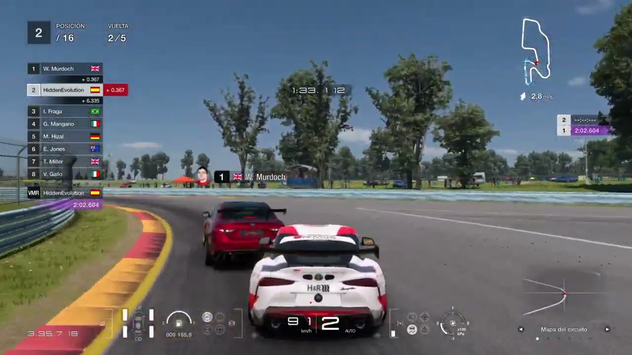 Gran Turismo 7 - Carrera de deportivos turbo en Watkins Glen con un Toyota GR Supra Race Car '19