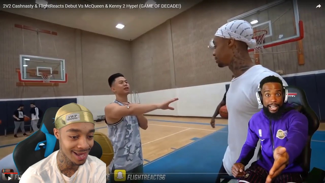 Reacting To FLIGHT KICKED THE BALL THRU THE ROOF AFTER WE GOT CHEATED!! 2vs2 BASKETBALL