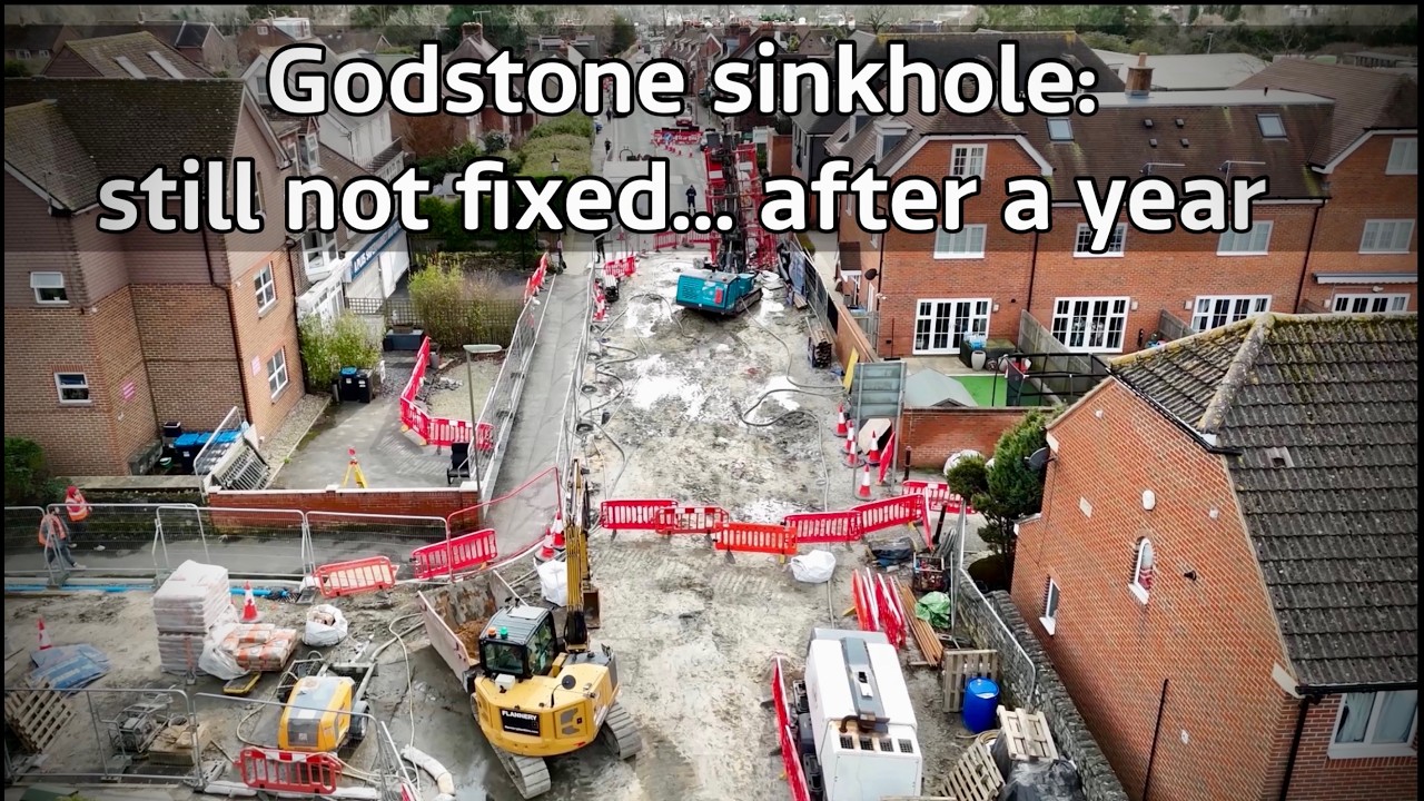 Godstone sinkhole: One year on… and still not fixed