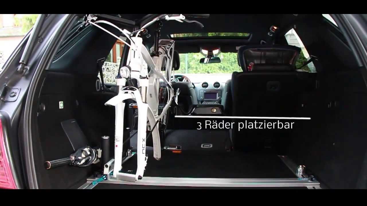Radträger E-Bikes (und andere) im Innenraum d. Fahrzeugs -  RadFazz Träger !