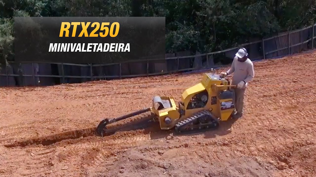 Minivaletadeira RTX250 Vermeer para Irrigação