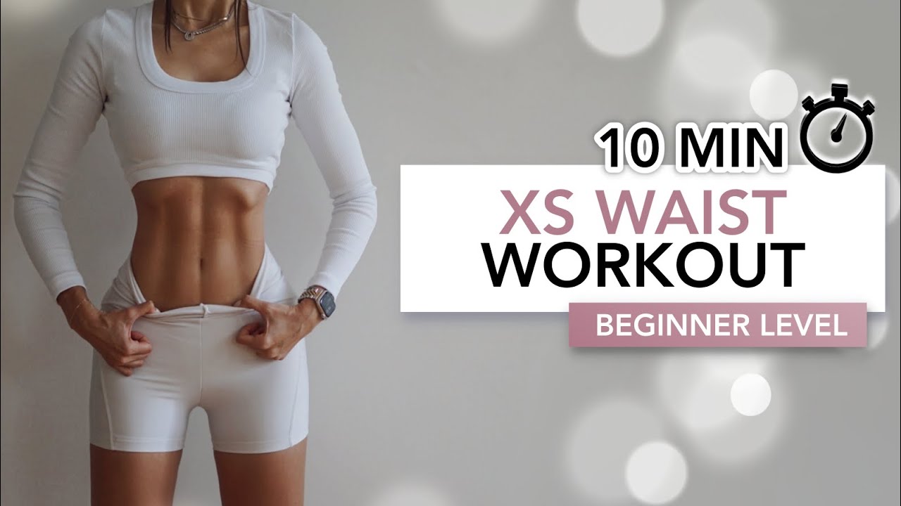 10 MIN BEGINNER XS WAIST WORKOUT | | Упражнения для пресса для начинающих | Eylem Abaci